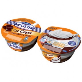 DANONE copa de chocolate y nata pack 2